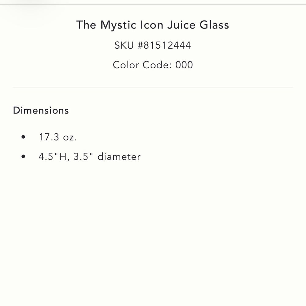 NWT Anthropologie Mystic Icon Juice Glass Tortoiseshell Glass Evil Eye SOLD OUT - Picture 5 of 5